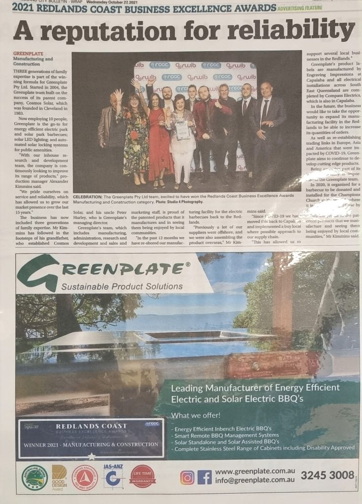A Reputation for Reliability - Greenplate Redland News Bulletin