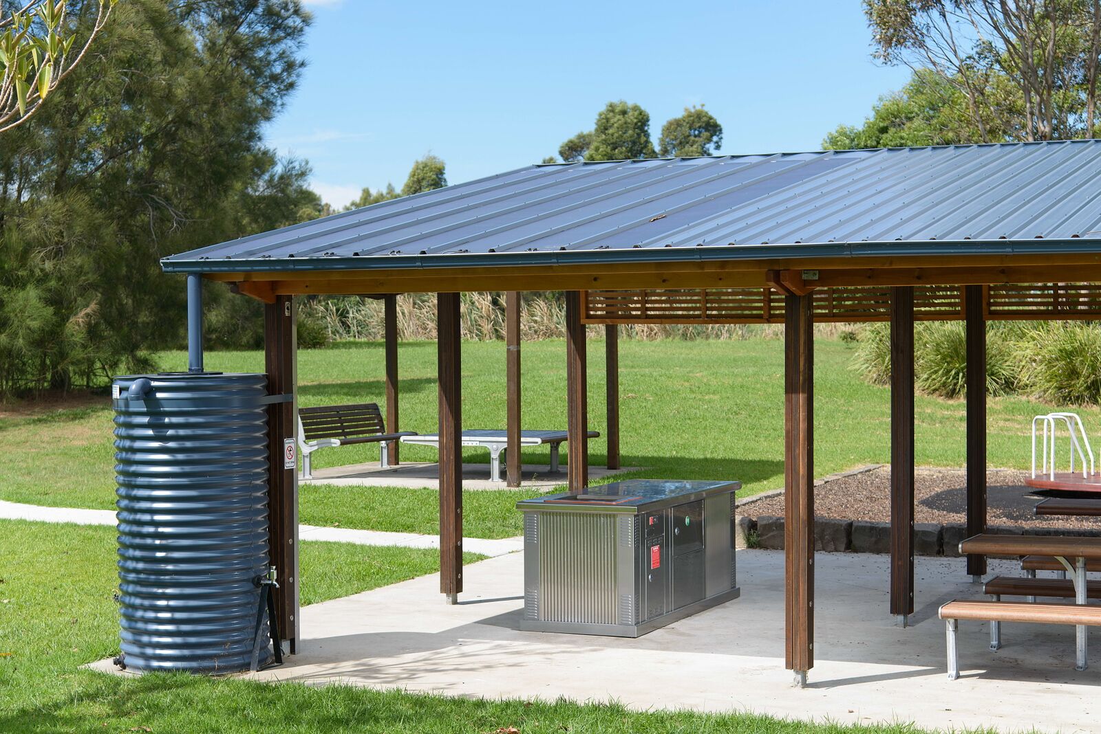 Solar BBQ at Warrabrook Reserve.
